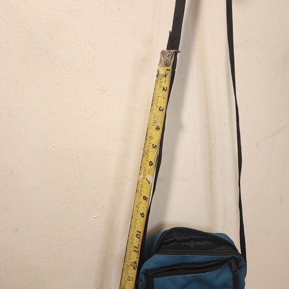 Eddie Bauer Compact Blue Crossbody Bag with Black Strap - Picture 13 of 16